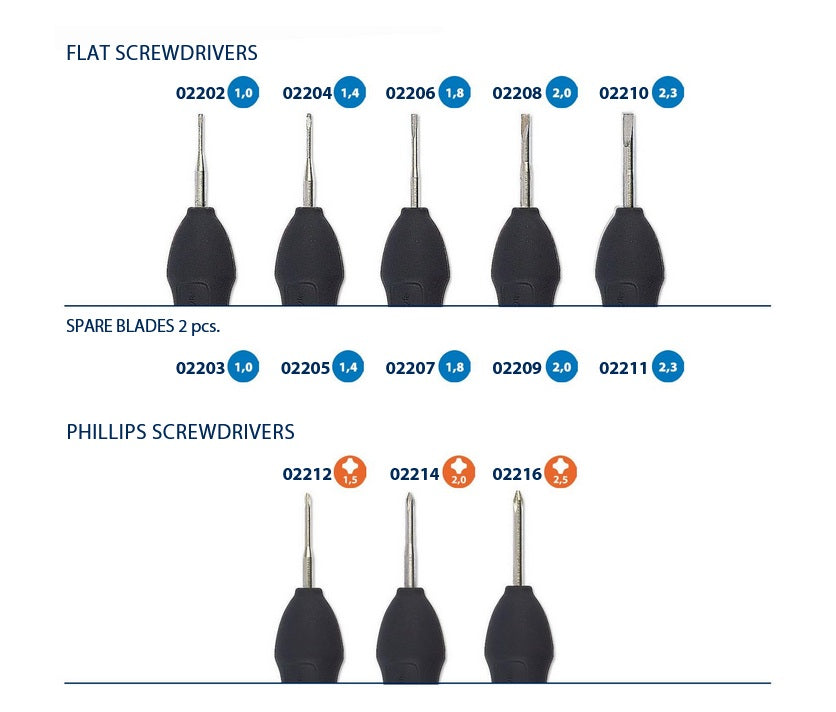 02199/02269 - Individual Drivers and Blades for Set