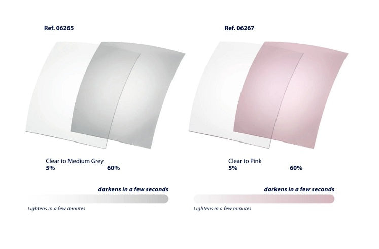 Triacetate Photochromic Sheets Clear/Medium Colour Base 4