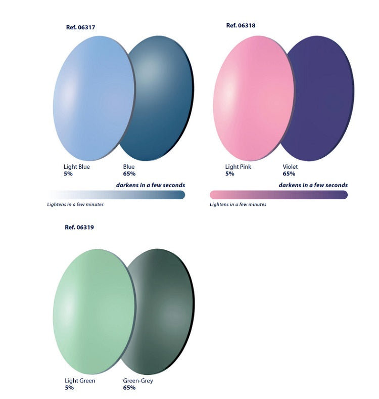 CR39 Photochromic Fashion Lenses Base 2