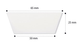 Disposable Tissues for Front Rests 65mm x 25mm x 50mm