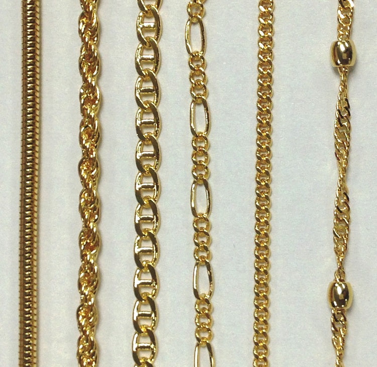 GR Gold & Silver Chains with Silicone Ends