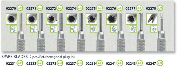 02279 - Spare Blades for Set