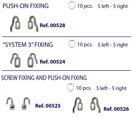Push-on Fixing Pad Arms