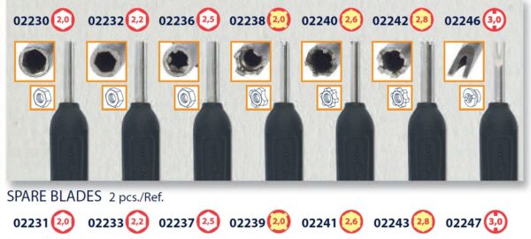 02229 - Spare Blades for Set