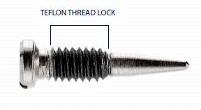 Self Aligning Screws with Teflon Threadlock Coating