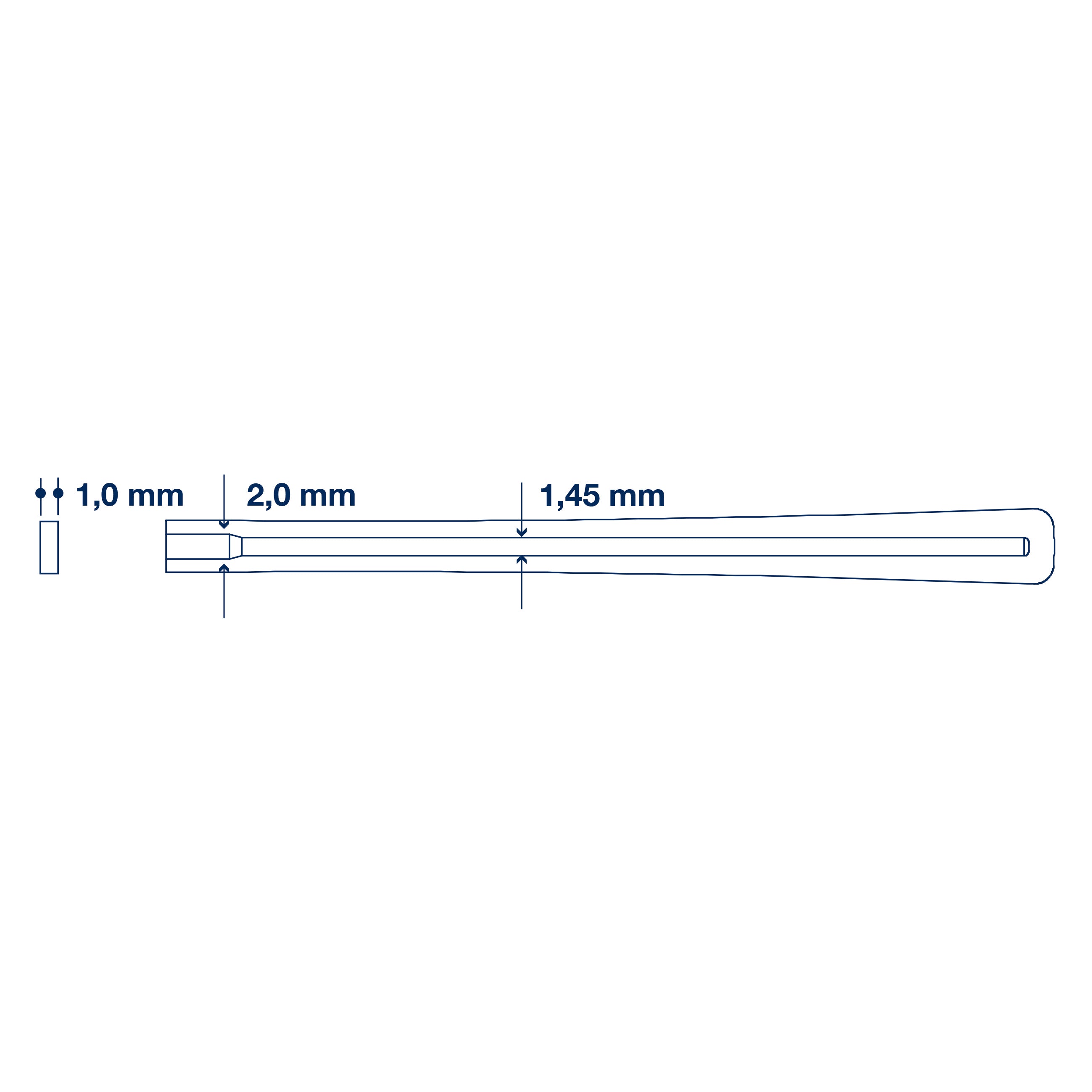 Acetate Tips for Flat Sides