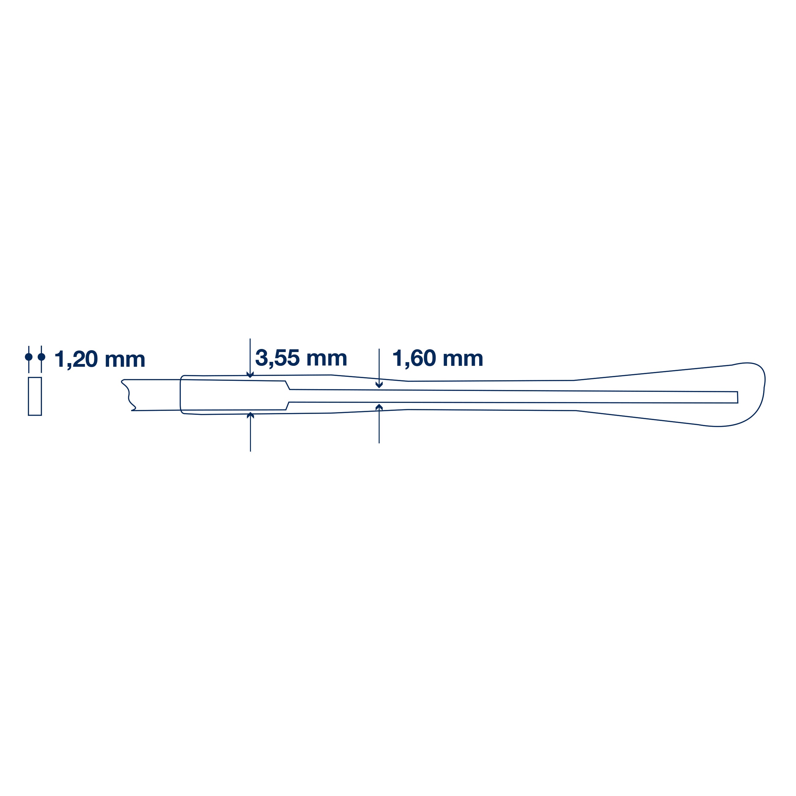 Acetate Tips for Flat Sides