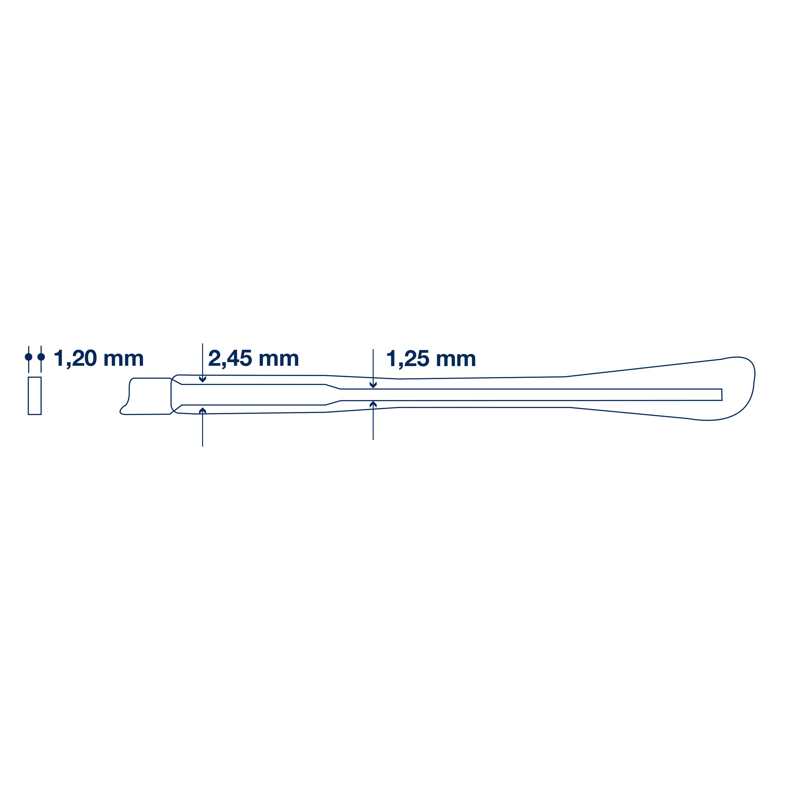 Acetate Tips for Flat Sides