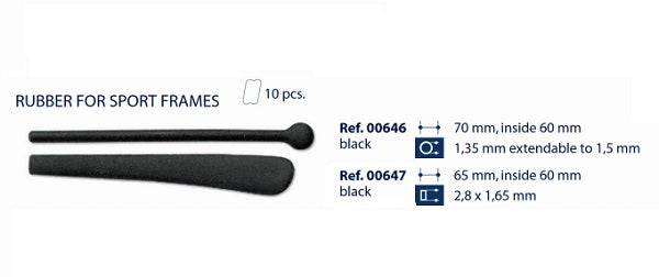 Rubber Tips for Sports Frames