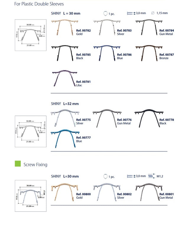 Bridges for Rimless - Steel