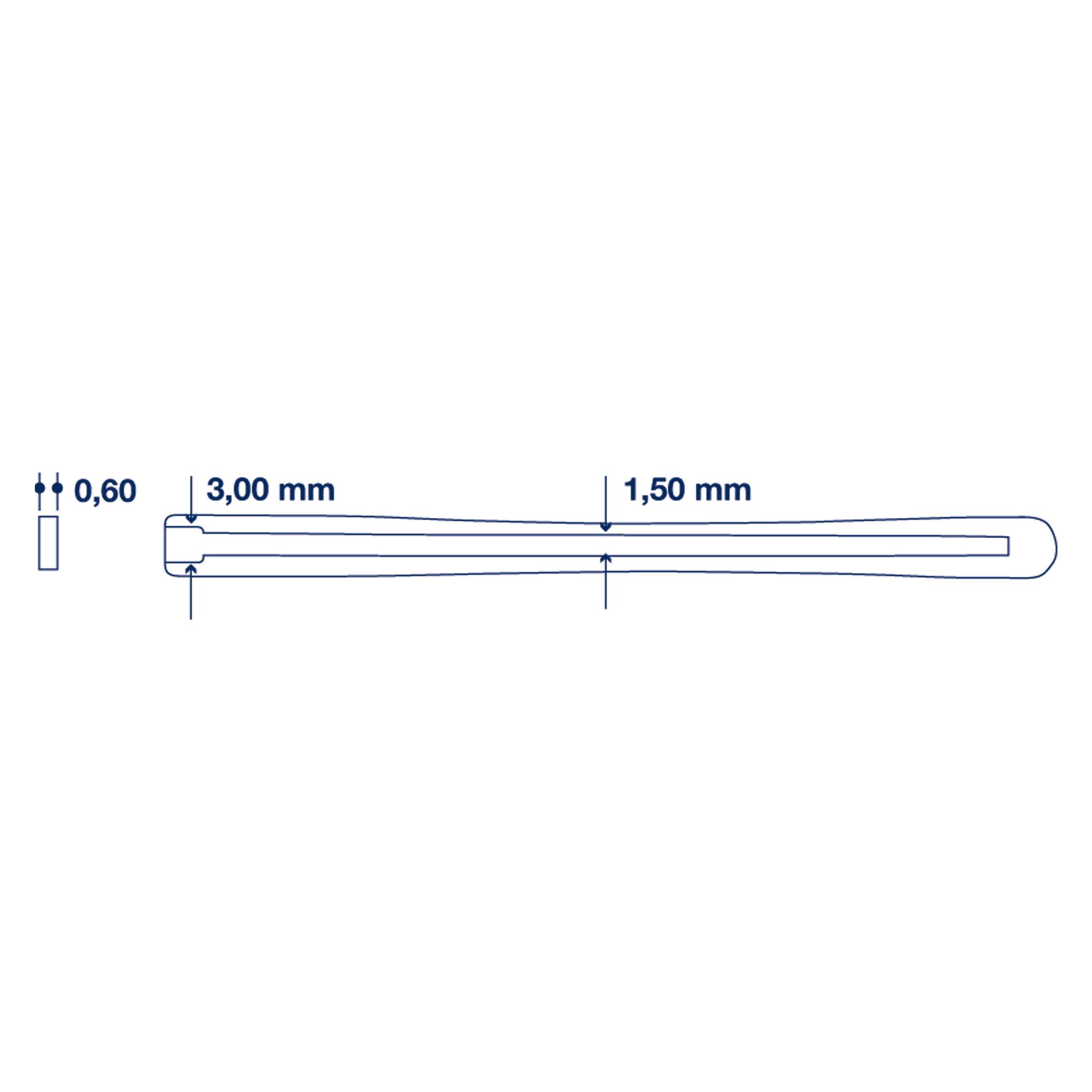 Silicone Tips for Flat Sides