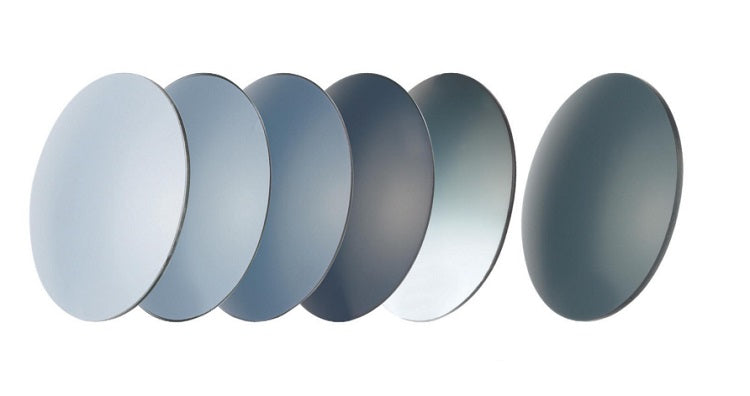 CR39 Full Colour Tinted Lenses 6 & 8 Base Grey