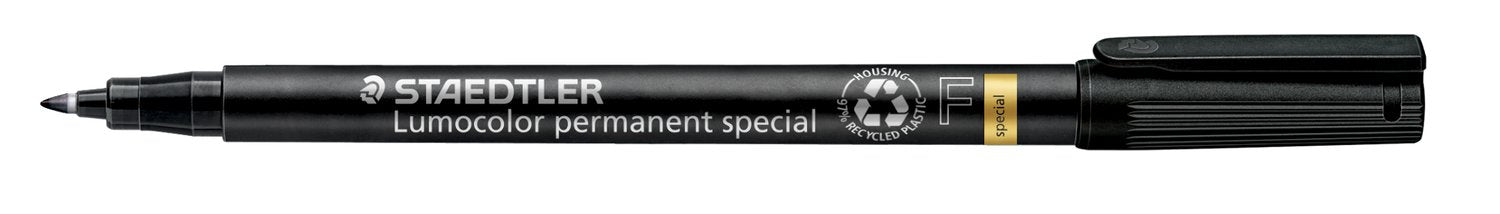 06965 - Fine 0.6mm Black Marker Pen for Coated Lenses