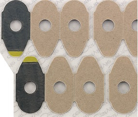 Brown Ellipse Pad 17x31mm - 1000