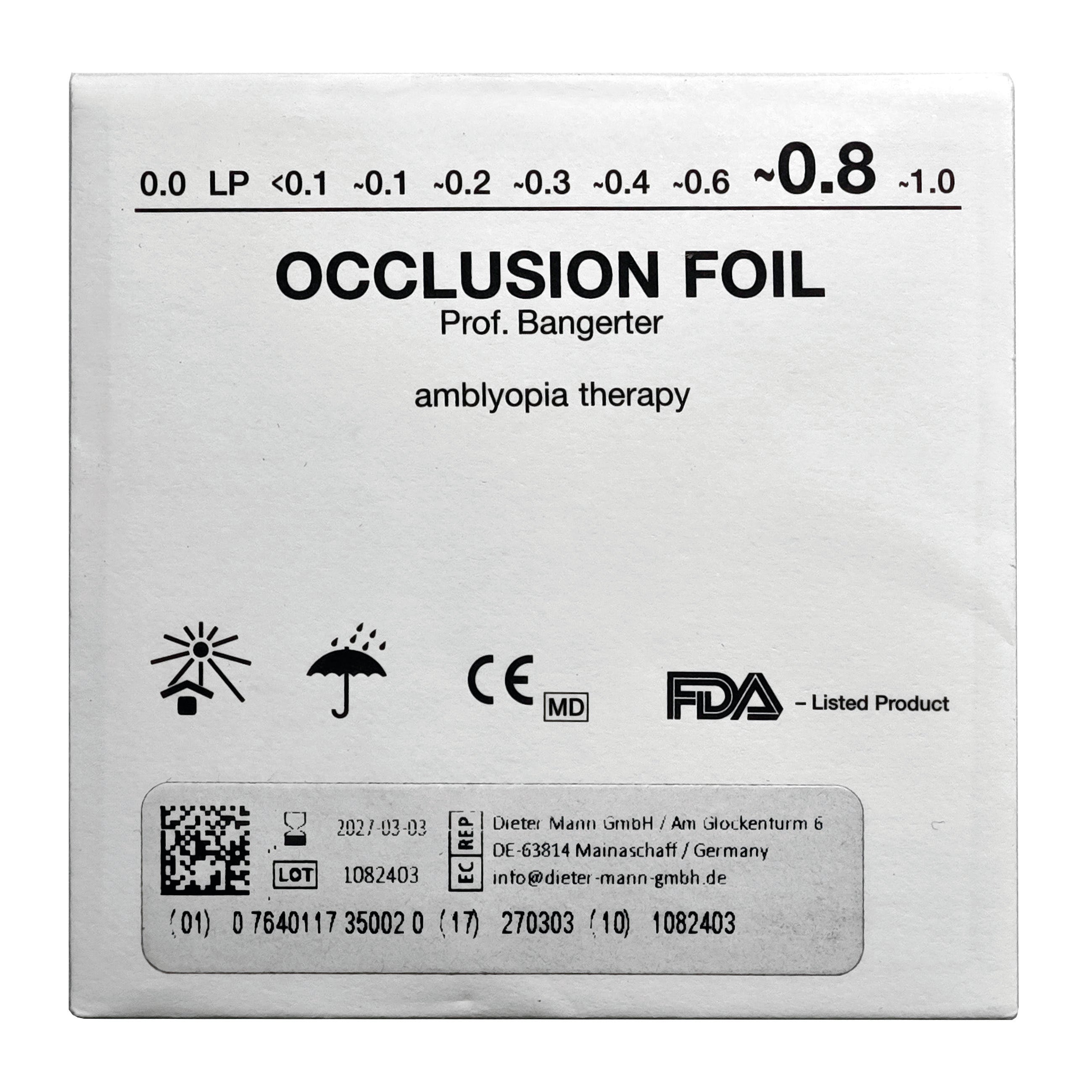 Bangerter Occlusion Foils