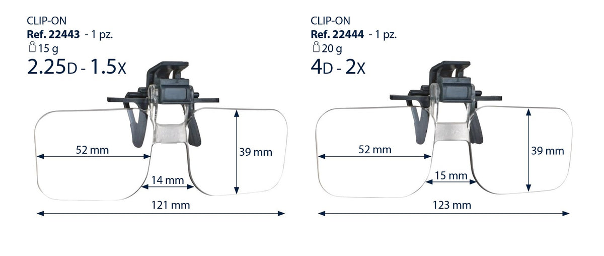 Centrostyle Clip-on Flip-up Magnifiers