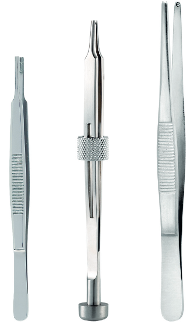 03718, 03722 & 03724 - Screw Holding Tweezers