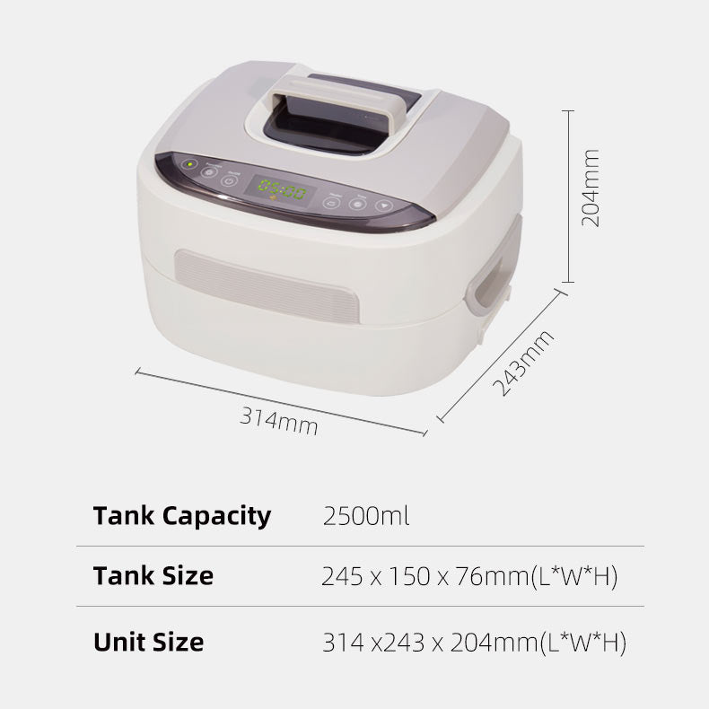 X0111A - 60W Heated Ultrasonic Cleaner